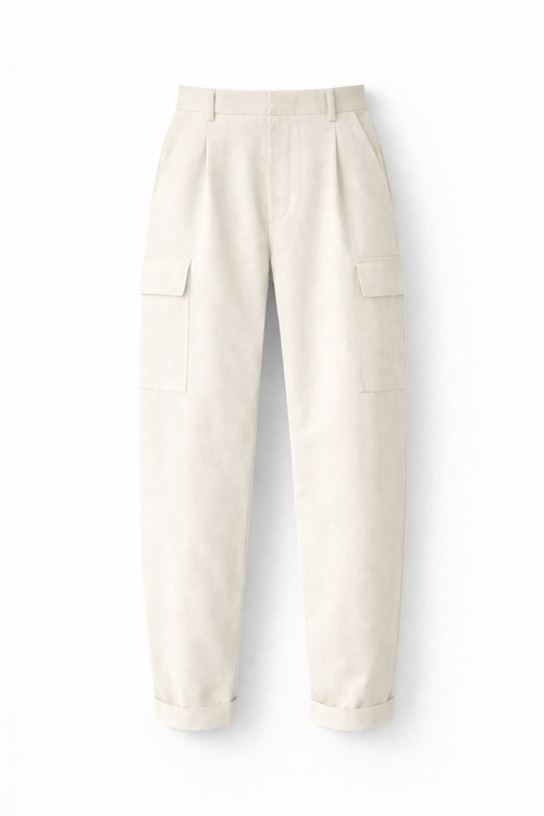 off white Aalto cargo pants on a white background